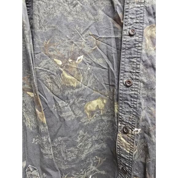 Woolrich Camo Button-Up Shirt Men’s Large Outdoor Hunting Extra Large - Picture 3 of 7